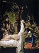 Eugene Delacroix Louis of Orleans Unveiling his Mistress, oil painting artist